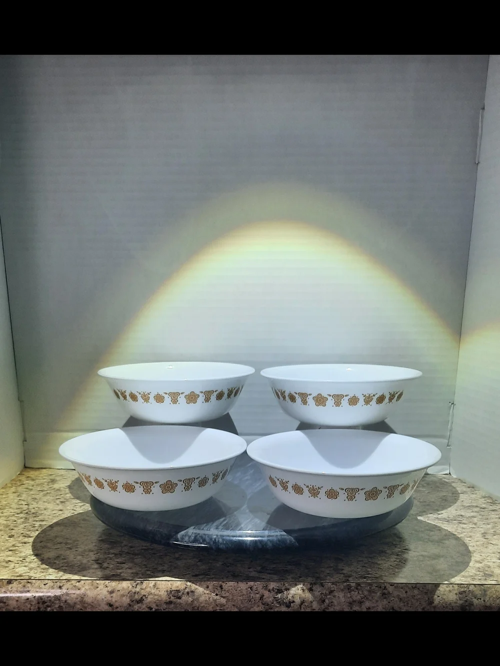Corelle Butterfly Gold Cereal Bowls X 4